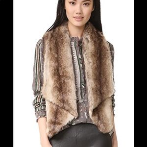 BB Dakota Faux Fur Brown Vest